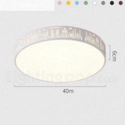 European Ultra-thin Hollow Macaron Ceiling Light