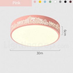 European Ultra-thin Hollow Macaron Ceiling Light