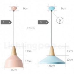 Macaron Nordic Modern Contemporary 1 Light Round Chandelier