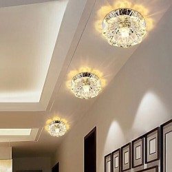 10*6CM Crystal Ceiling Lamp Spotlight LED SMD 3W Creative Lamp Tube Light Colorful Color Dome Light