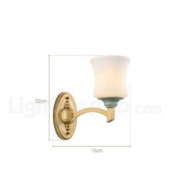 European Pure Brass Rustic / Lodge Modern Contemporary Wall Light