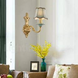 European Pure Brass Modern Contemporary Wall Light