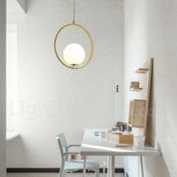 Nordic Modern Contemporary Pure Brass 1 Light Mini Chandelier