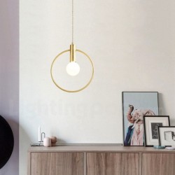 Nordic Pure Brass 1 Light Mini Pendant Light