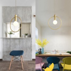 Nordic Pure Brass 1 Light Mini Pendant Light