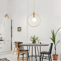 Nordic Pure Brass 1 Light Mini Pendant Light