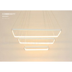 Dimmable Modern LED Three Rectangles Pendant Light with Remote Control