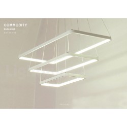 Dimmable Modern LED Three Rectangles Pendant Light with Remote Control