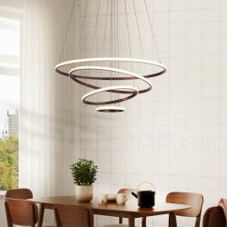 Modern Dimmable Outside LED Light the Circles Rings Pendant Light with Remote Control