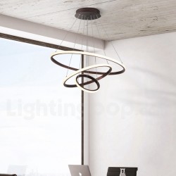 Modern Dimmable Outside LED Light the Circles Rings Pendant Light with Remote Control