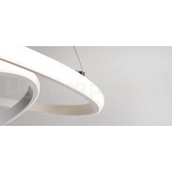 Modern Dimmable Outside LED Light the Circles Rings Pendant Light with Remote Control