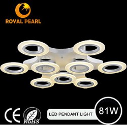 Warm white Hot Selling Led Circle Pendant Lighting For Shopping Mall