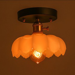 New Flush Mount Retro Lighting Bar Restaurant Lights Personality Living Room Clothing Store Glass Ceiling Lamp