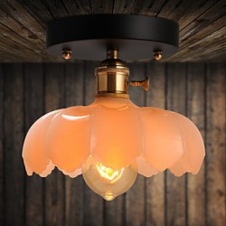 New Flush Mount Retro Lighting Bar Restaurant Lights Personality Living Room Clothing Store Glass Ceiling Lamp