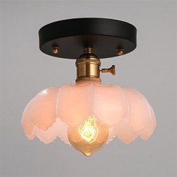 New Flush Mount Retro Lighting Bar Restaurant Lights Personality Living Room Clothing Store Glass Ceiling Lamp