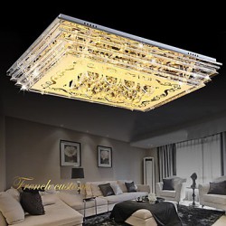 Flush Mount LED Three Color Light with Remote Control Modern/Contemporary Living Room/Bedroom/Dining Room/ Glass