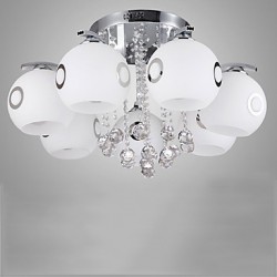 Flush Mount Crystal Modern/Contemporary Living Room / Bedroom / Dining Room / Study Room/Office Glass