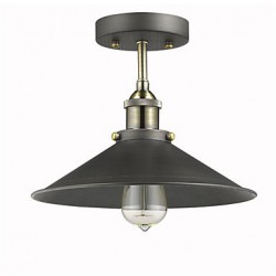 Max 60W Vintage Mini Edison Ceiling Light 1-Light,Dining Room / Study Room/Office / Hallway Metal Flush Mount