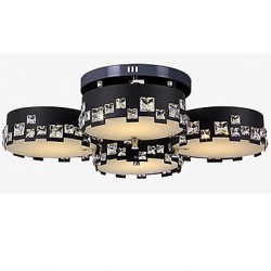 8W Modern/Contemporary Crystal Metal Flush Mount Living Room