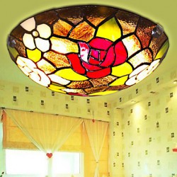 Mediterranean Sweet Children Bedroom, Dining-Room Absorb Dome Light Rose 50 Cm in Diameter