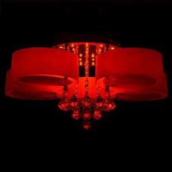 Remote Control Flush Mount Crystal / LED Included Modern/Contemporary