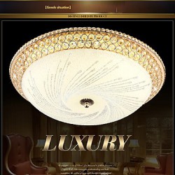 60W Modern Luxury LED Crystal Light Living Room LED Absorb Dome Light SMD Double-Color Diameter 50CM