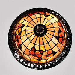 40w Mini Style Brass Metal Flush Mount Living Room / Bedroom / Dining Room / Study Room/Office / Kids Room / Hallway