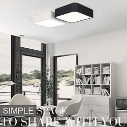 Modern/Contemporary LED / Bulb Included Painting Metal Flush Mount Bedroom / Dining Room / Kitchen / Study Room/Office / Hallway