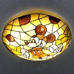 The Mediterranean Dome Light Sweet Children Bedroom Mickey Mouse Dome Light 40 Cm in Diameter