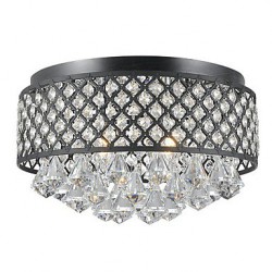 MAX:60W Traditional/Classic Crystal Painting Metal Flush Mount Living Room / Bedroom / Dining Room / Study Room/Office / Entry