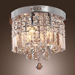 Luxuriant Flush Mount with Crystal Lampshade