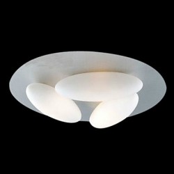 Modern Flush Mount with 3 Lights (G9 Bulb Base)