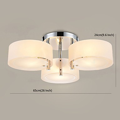 Flush Mount Modern Contemporary 3 Lights Ceiling Light Kids Room