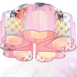 Fashion Drawing Cloth Art Of Carve Patterns Or Designs On Woodwork LED Sitting Room Light Skin Absorb Dome Light