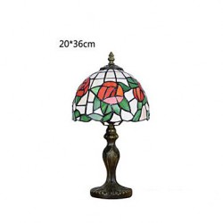 E27 20*36CM 5-8㎡220V Europe Type Restoring Ancient Ways Of Creative Pastoral Glass Button Switch Lamp Light Led