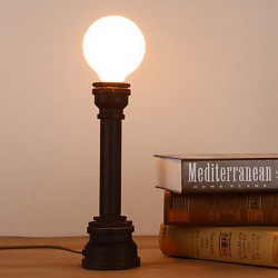 E27 28*9CM 15-20㎡220V Button Switch Creative Retro Fashion Warm Art Contracted Conduit Desk Lamp LED Light